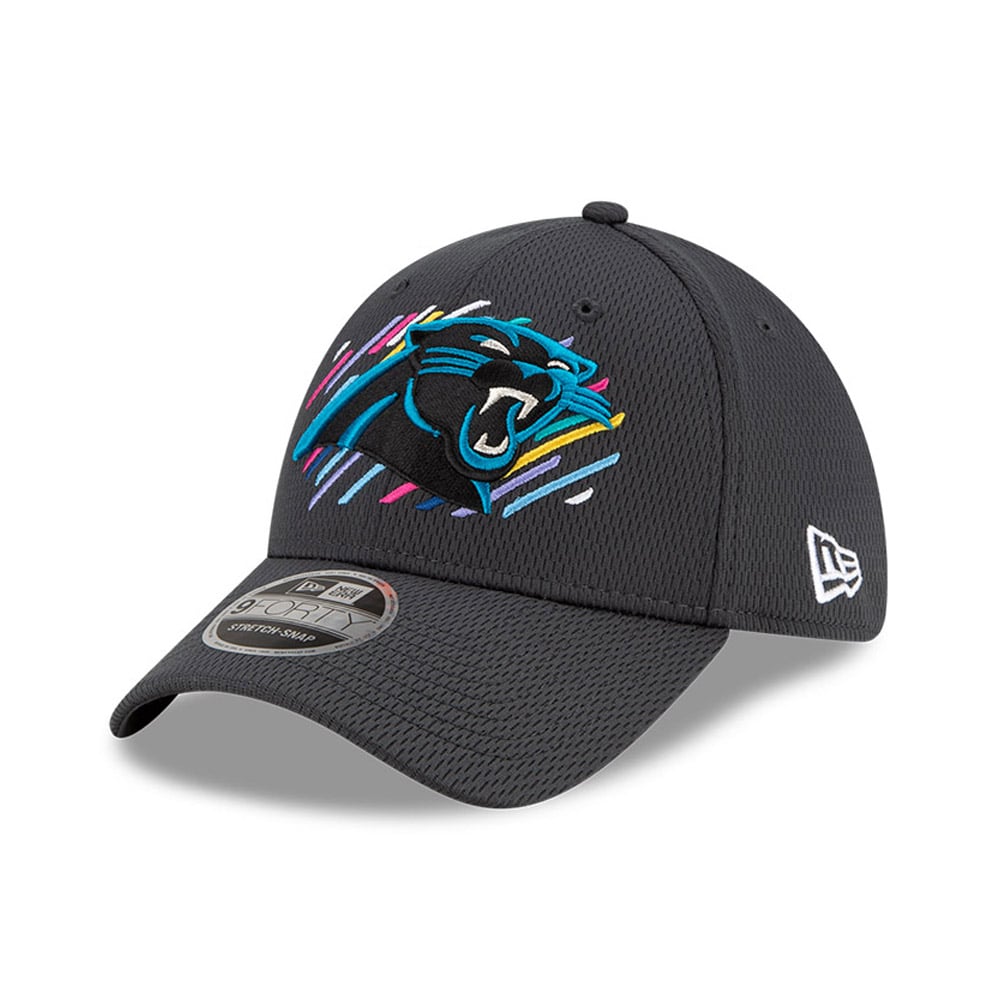 Casquette 9FORTY Stretch Snap Carolina Panthers Crucial Catch Grise