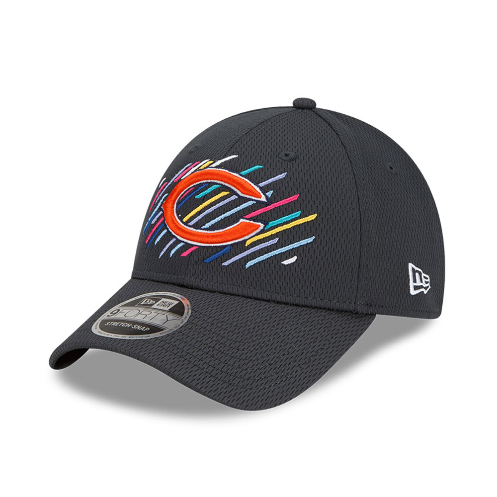 Chicago Bears Crucial Catch Grey 9FORTY Stretch Snap Cap