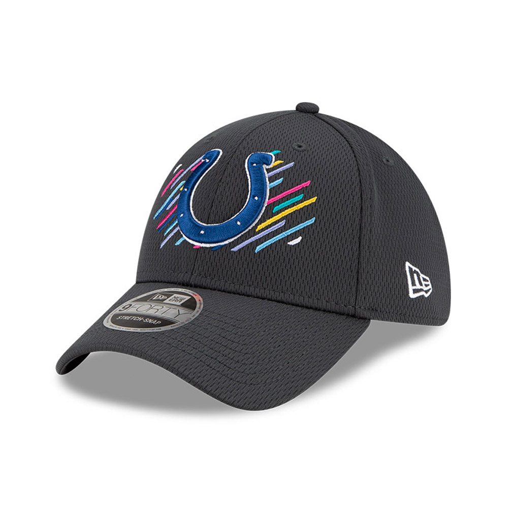 Indianapolis Colts Crucial Catch Grau 9FORTY Stretch Snap Cap