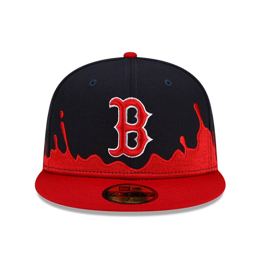 Boston Red Sox MLB Drip Front Navy 59FIFTY Fitted Cap