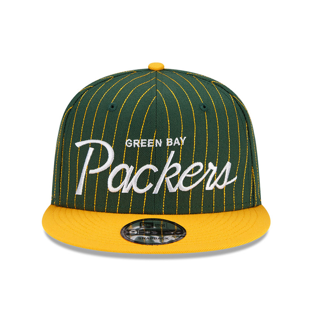 Green Bay Packers NFL Pinstripe Green 9FIFTY Casquette