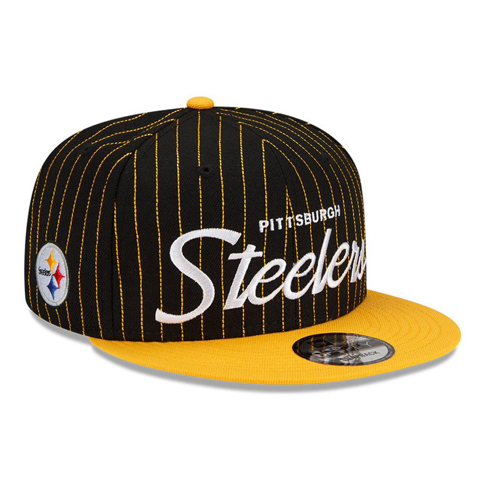 Pittsburgh Steelers NFL Pinstripe Negro 9FIFTY Gorra