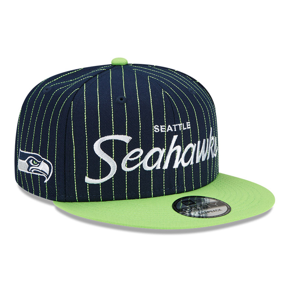 Cappellino 9FIFTY Seattle Seahawks NFL Pinstripe Blu