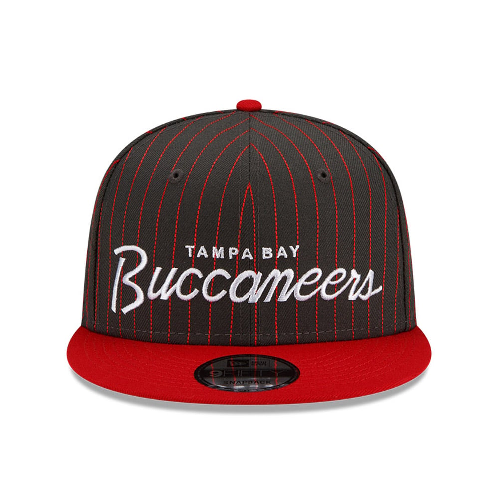Tampa Bay Buccaneers NFL Pinstripe Red 9FIFTY Cap