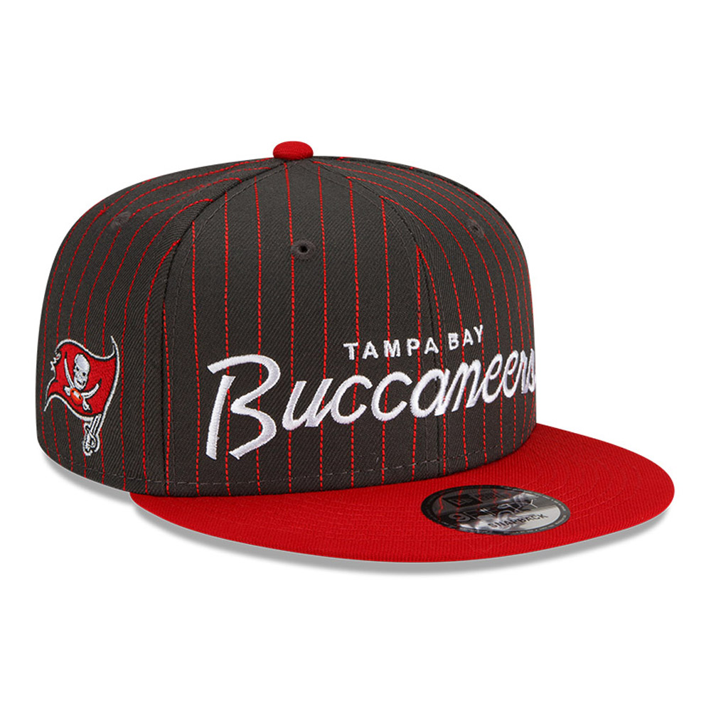 Tampa Bay Buccaneers NFL Pinstripe Red 9FIFTY Snapback Cap
