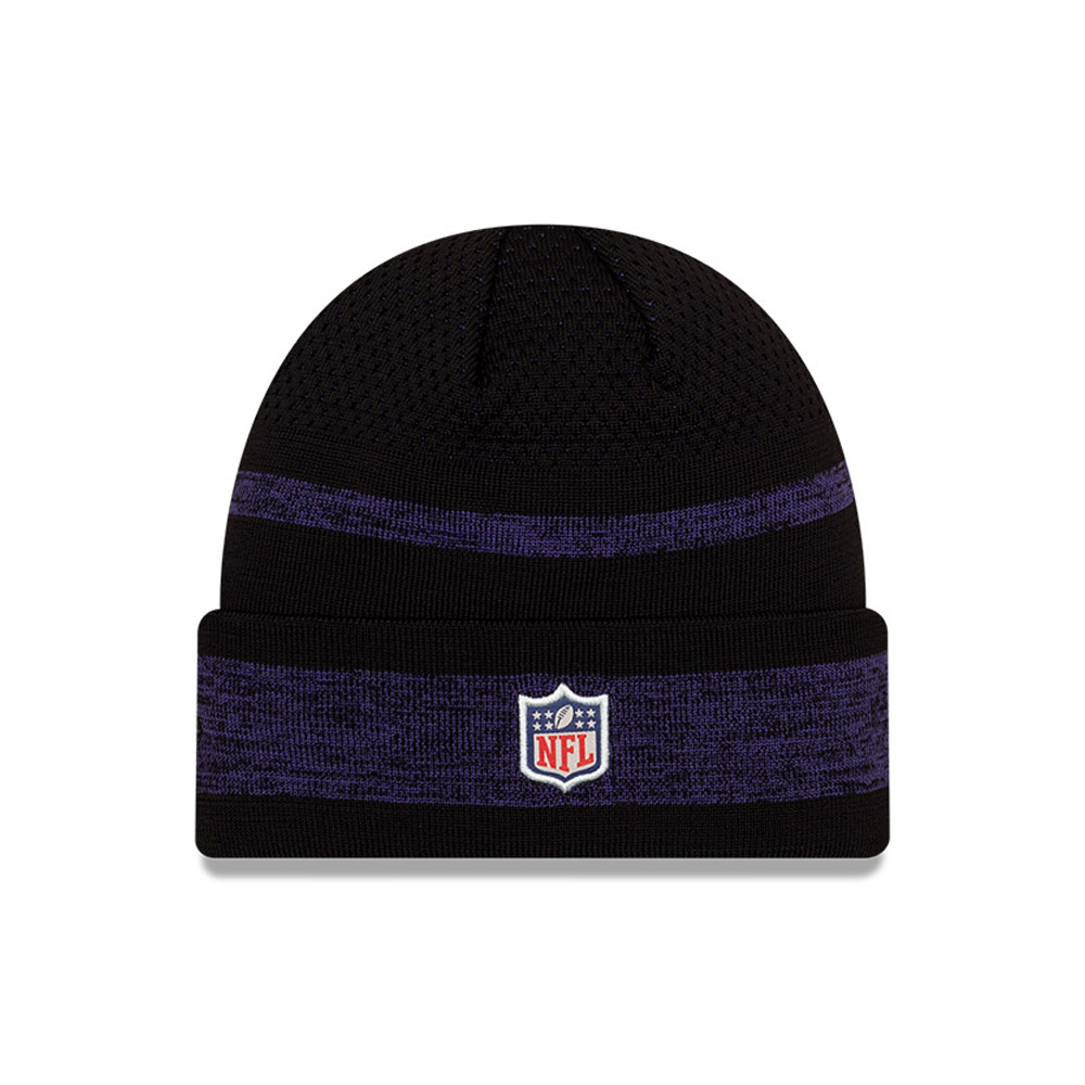 Baltimore Ravens NFL Sideline Tech Purple Cuff Beanie Hat