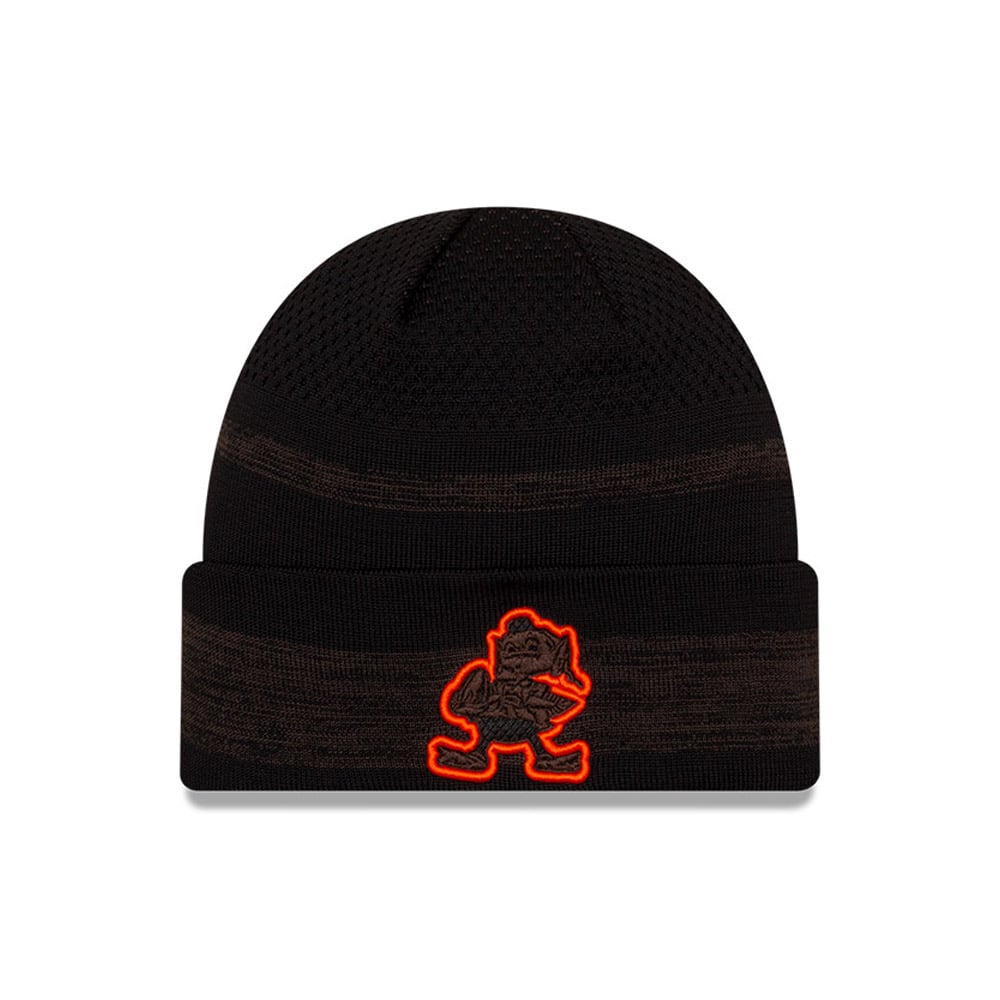 Official New Era Cleveland Browns On-Field Sideline Cuff Beanie Hat  B2459_B77