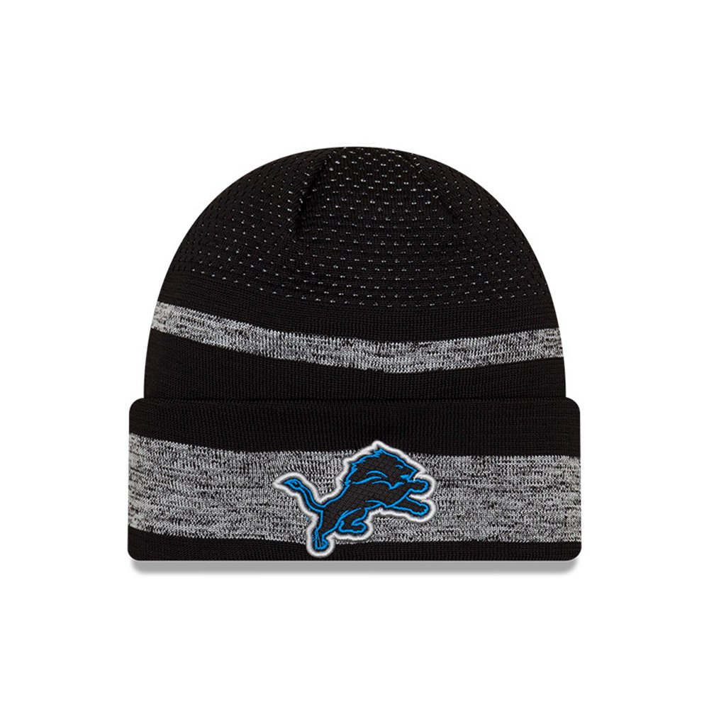 Lions de Detroit NFL Sideline Tech Grey Cuff Bonnet Chapeau