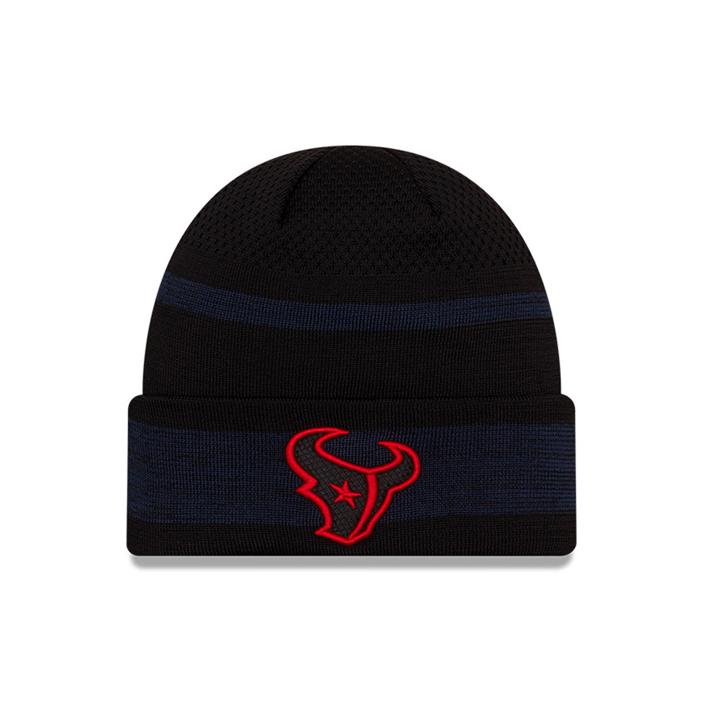 Houston Texans NFL Sideline Tech Blue Cuff Bonnet Chapeau