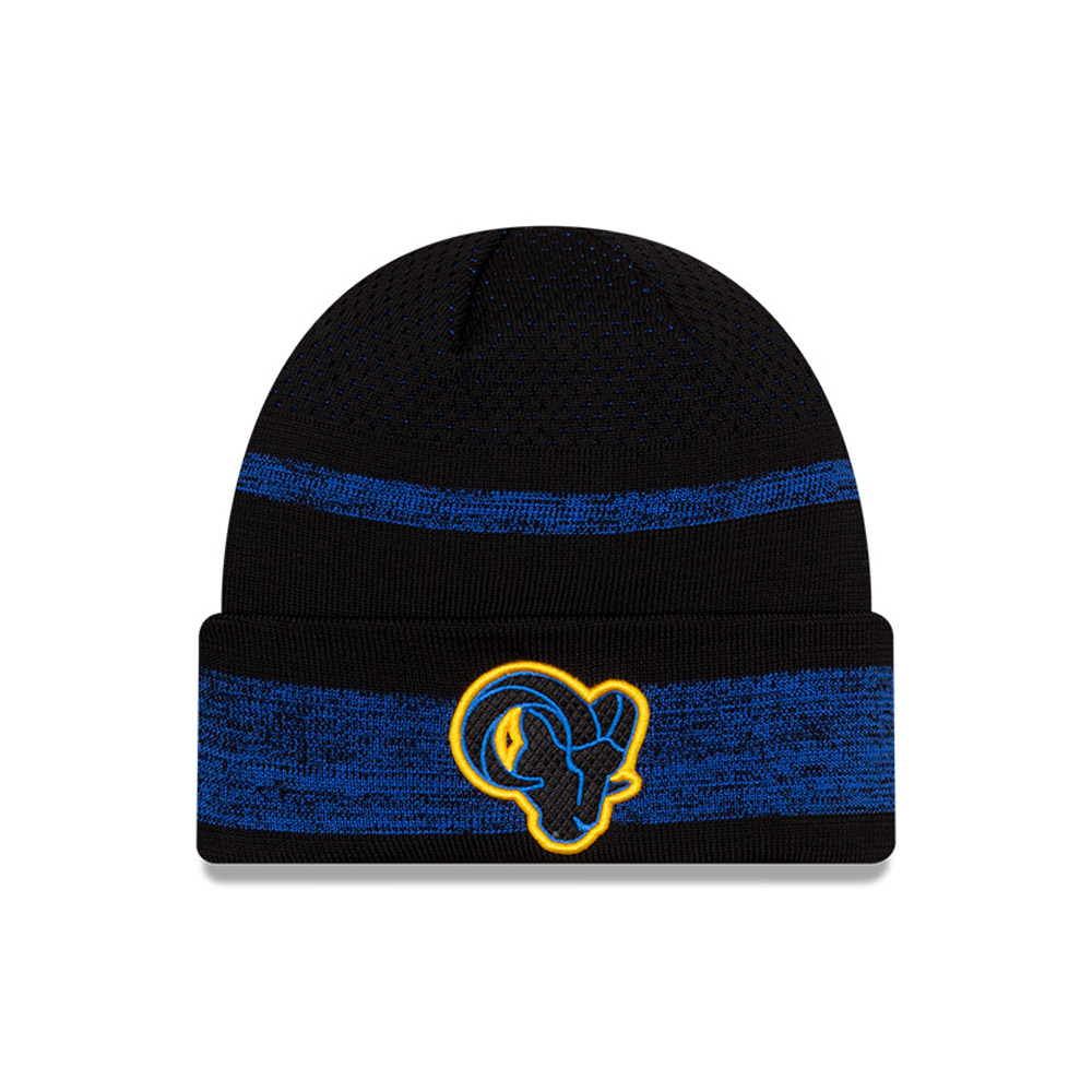 LA Rams NFL Sideline Tech Blue Cuff Bonnet Chapeau