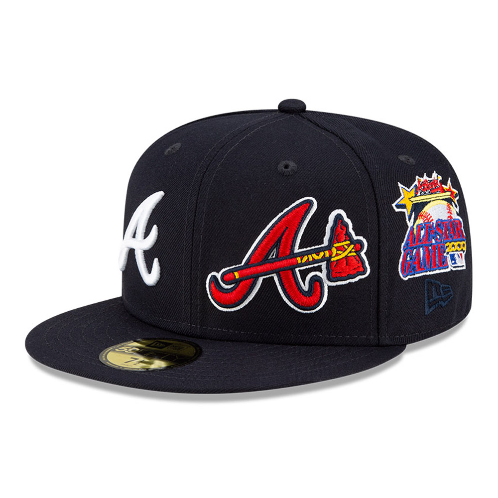 Cappellino 59FIFTY MLB Team Pride degli Atlanta Braves blu navy