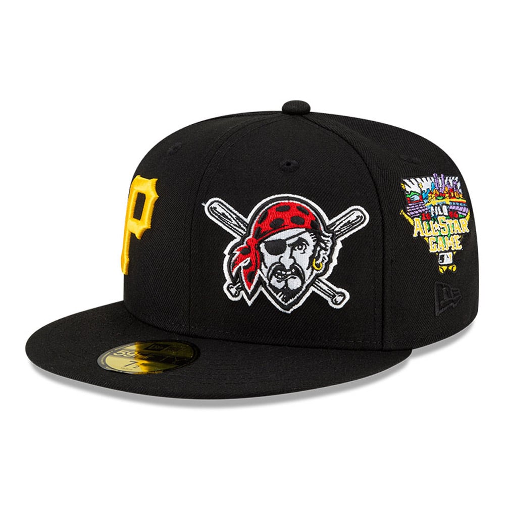 Official New Era Pittsburgh Pirates MLB Team Pride Black 59FIFTY Fitted ...