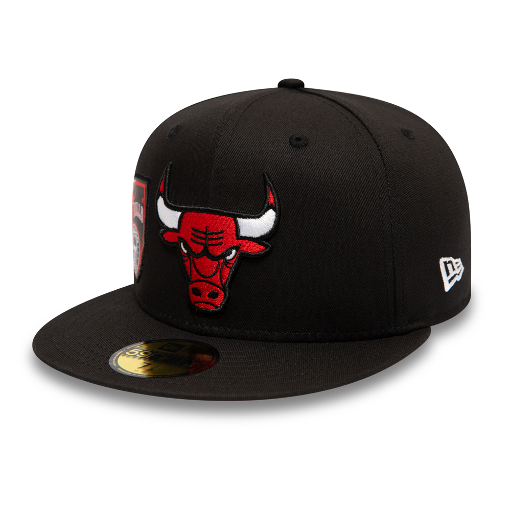 Chicago Bulls NBA Side Hit Black 59FIFTY Cap