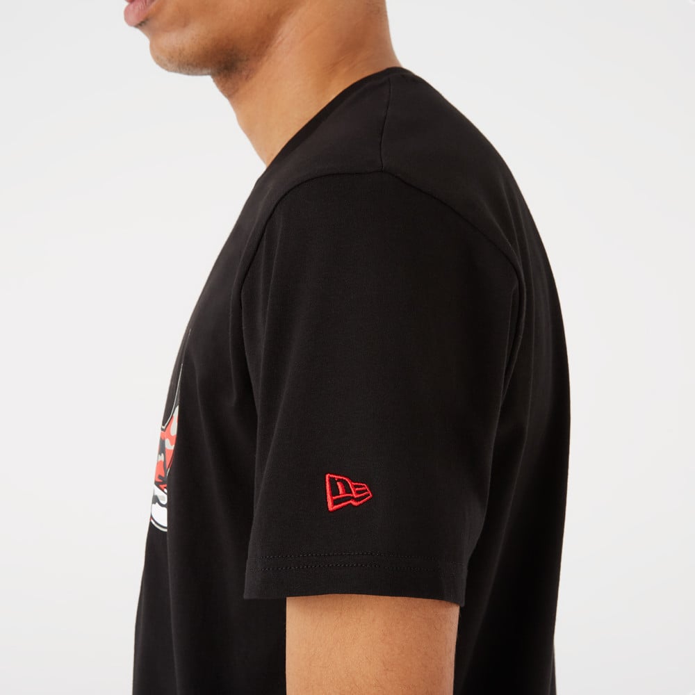 Chicago Bulls Camo Logo Black T-Shirt