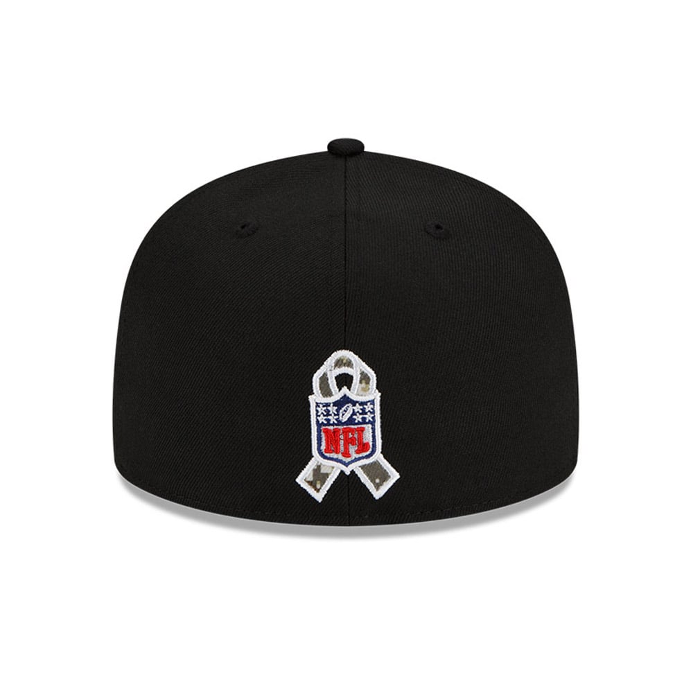 New England Patriots NFL Salute to Service Black 59FIFTY Cap