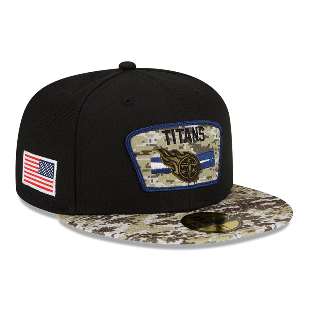 Tennessee Titans NFL Salute to Service Black 59FIFTY Cap