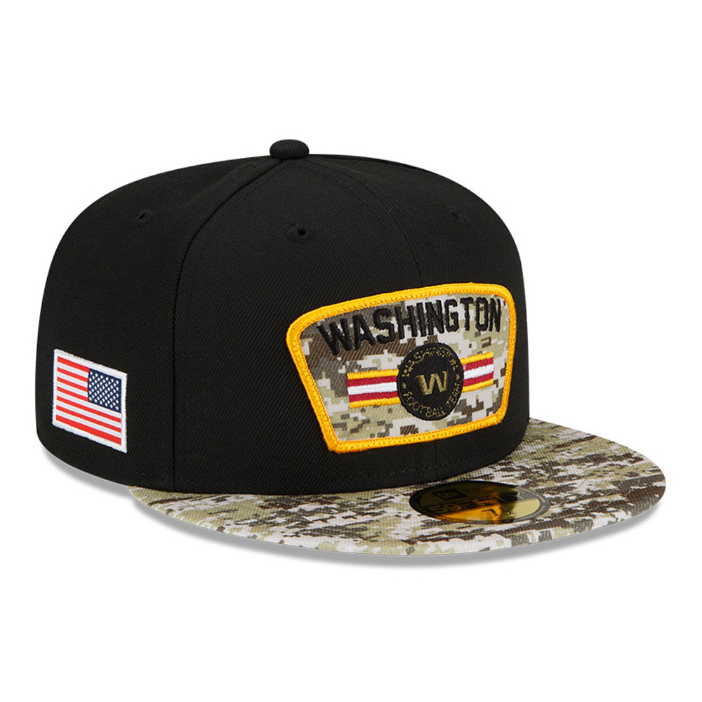 Washington Commanders NFL Salute to Service Black 59FIFTY Fitted Cap