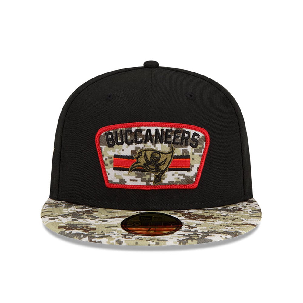 Tampa Bay Buccaneers NFL Salute to Service Black 59FIFTY Cap