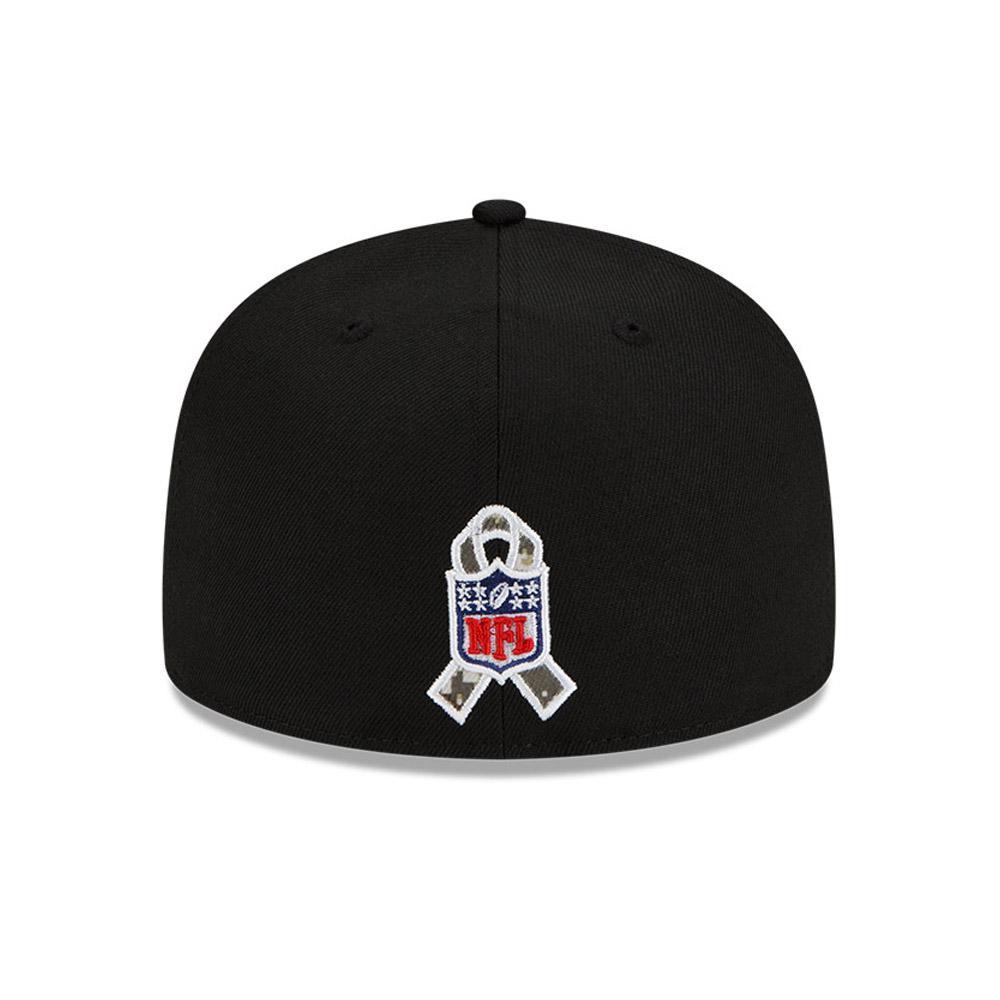 Pittsburgh Steelers NFL Salute au service Black 59FIFTY Cap