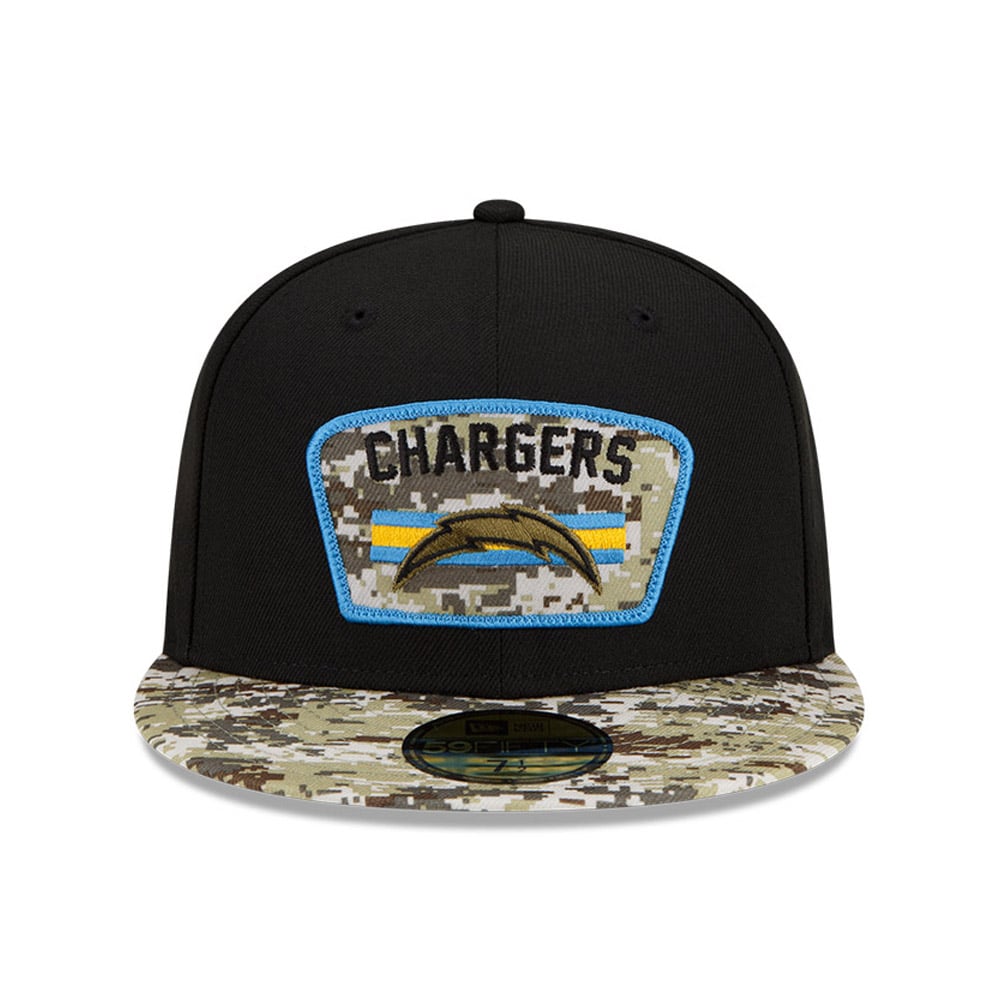 LA Chargers NFL Salute to Service Black 59FIFTY Cap