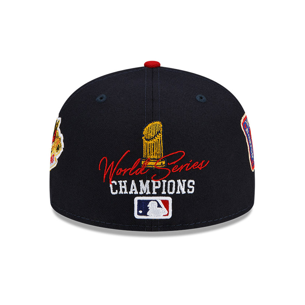 Atlanta Braves New Era 3x World Series Champions Count the Rings 59FIFTY  Fitted Hat - Navy