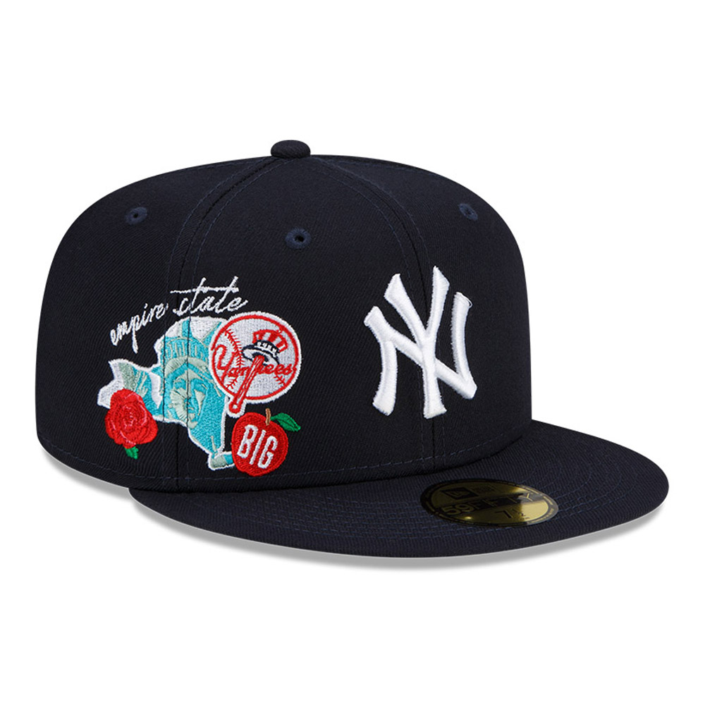 Cappellino 59FIFTY New York Yankees MLB City Cluster Blu navy 