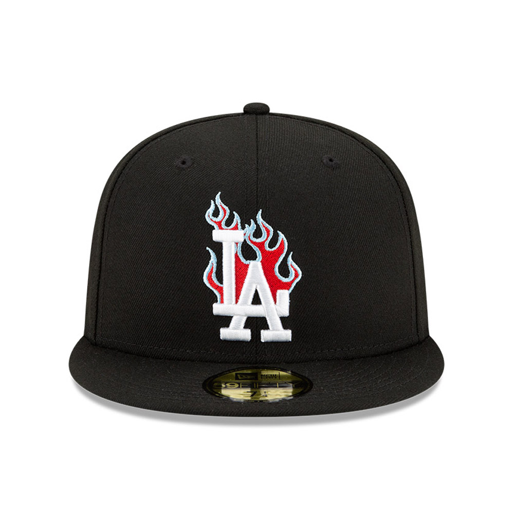 Casquette 59FIFTY Fitted LA Dodgers MLB Team Fire Noir