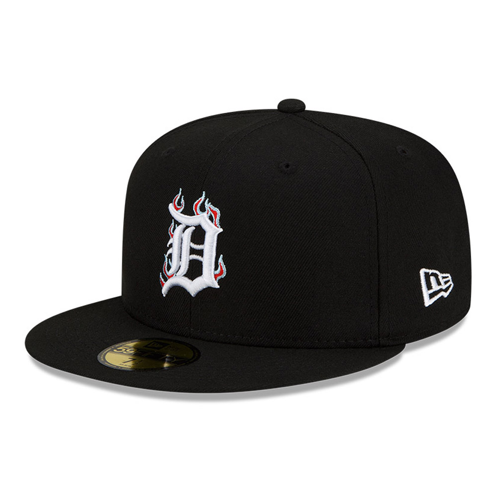 Detroit Tigers MLB Team Fire Black 59FIFTY Cap