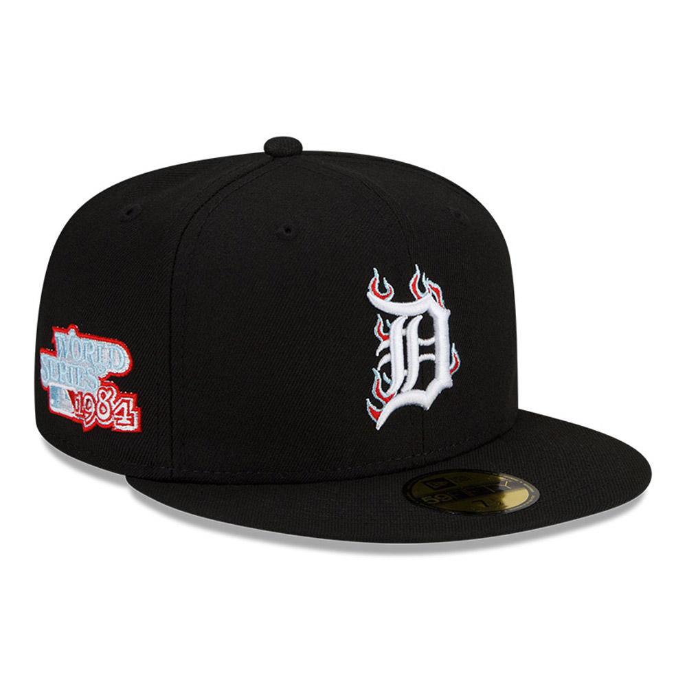 Detroit Tigers MLB Team Fire Black 59FIFTY Cap