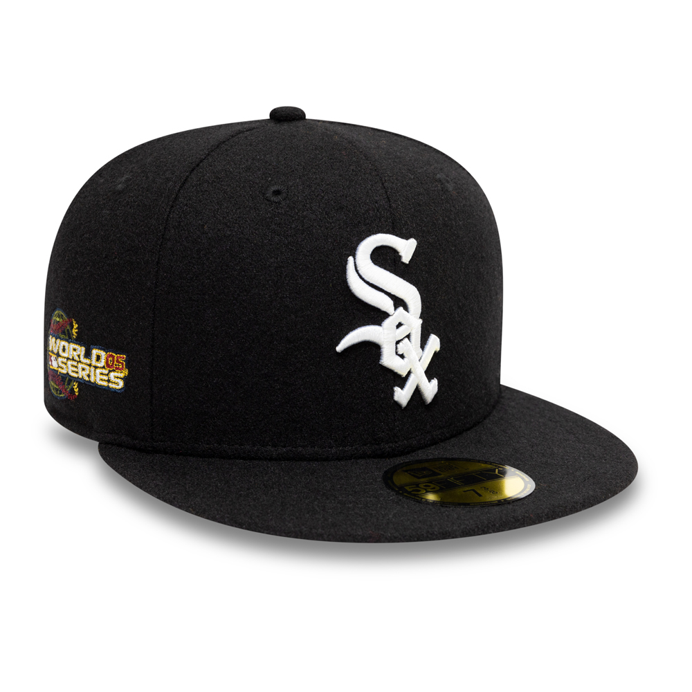Casquette Chicago White Sox Heritage World Series Melton Black 59FIFTY Noire