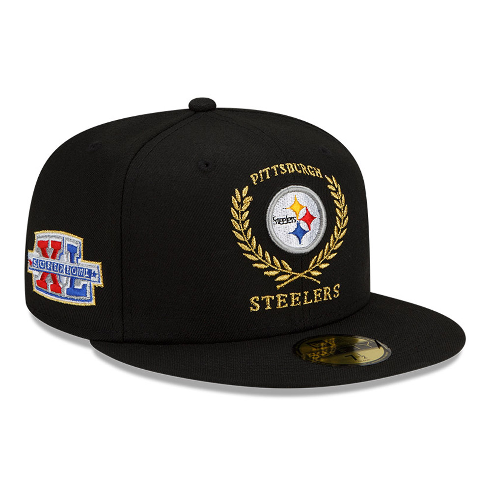 Pittsburgh Steelers NFL Gold Classic Black 59FIFTY Fitted Cap