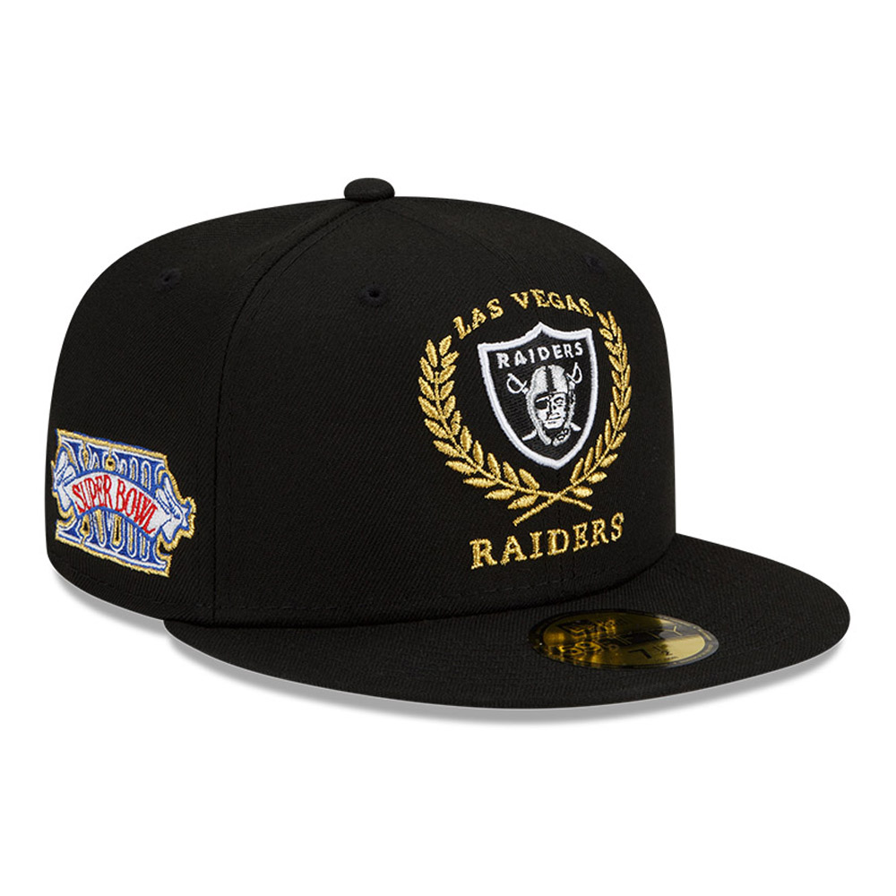 Las Vegas Raiders NFL Gold Classic Black 59FIFTY Gorra