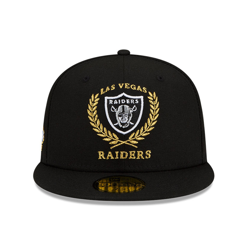 Las Vegas Raiders NFL Gold Classic Black 59FIFTY Gorra