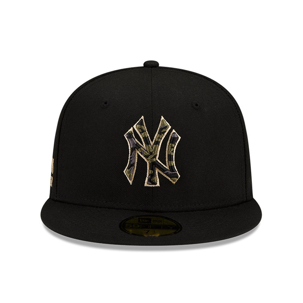 New York Yankees MLB Camo UV Black 59FIFTY Gorra