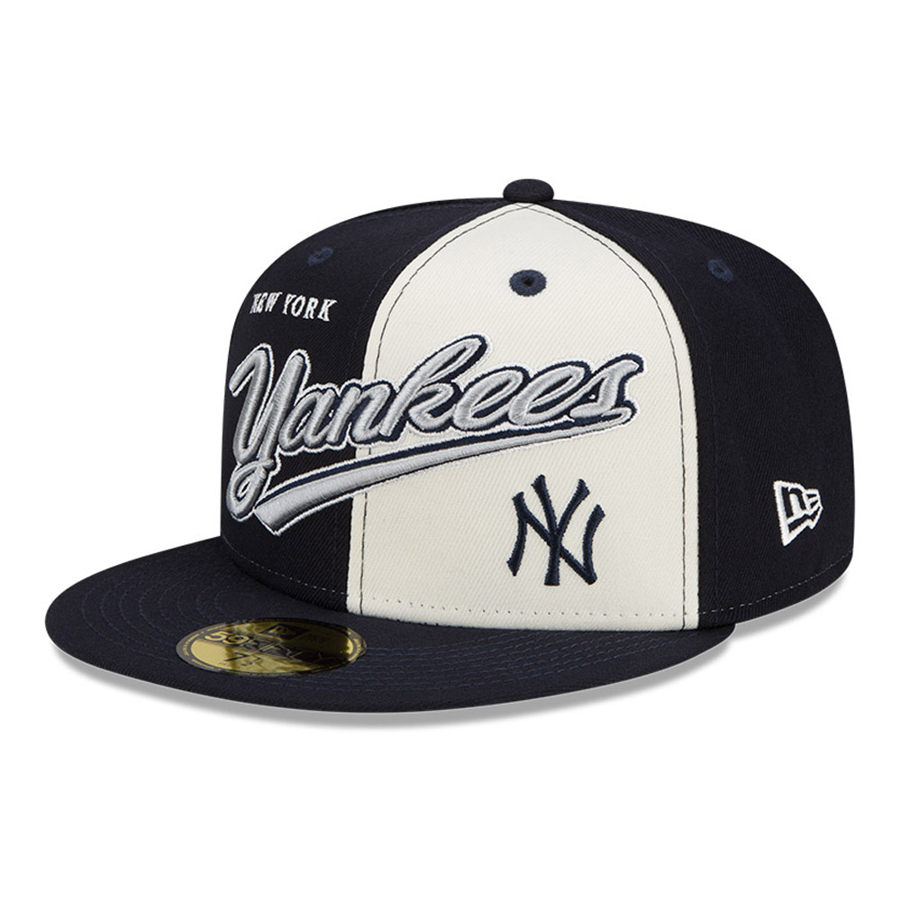 New York Yankees MLB Split Front Navy 59FIFTY Gorra