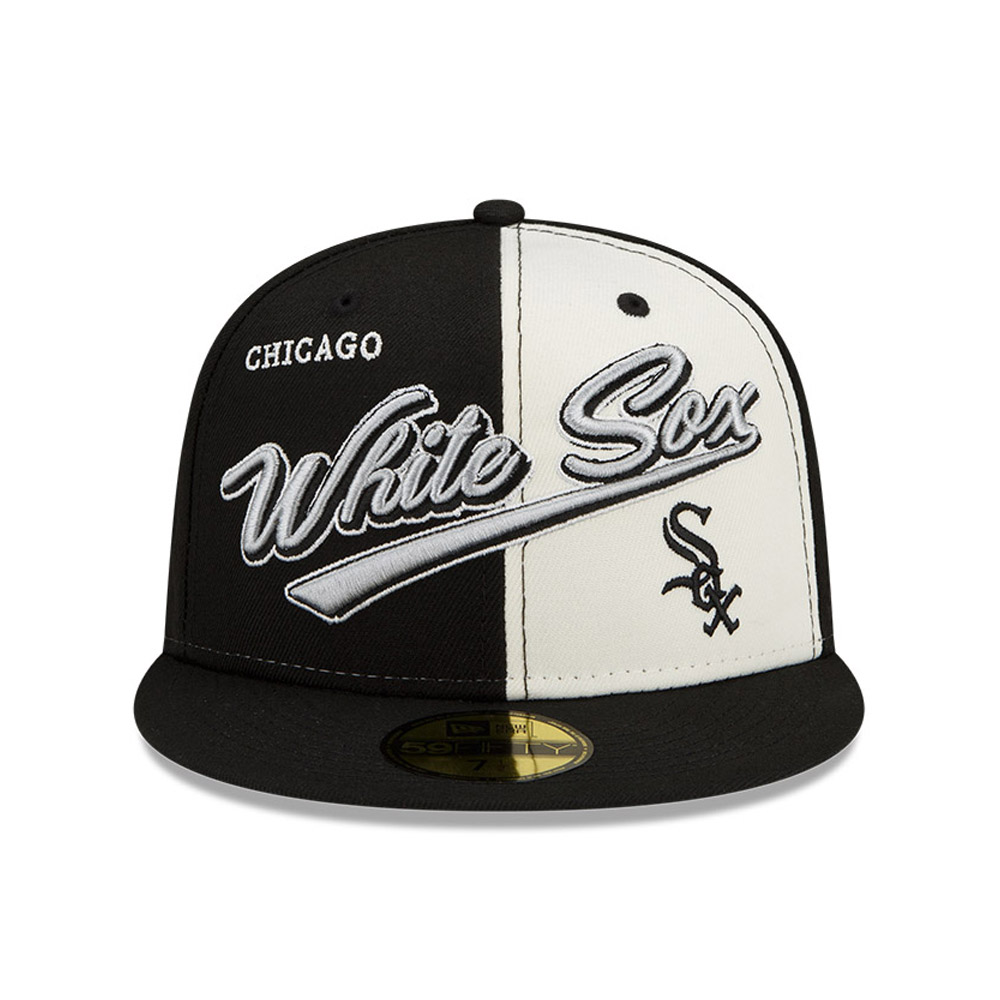 Chicago White Sox MLB Split Front Schwarz 59FIFTY Cap