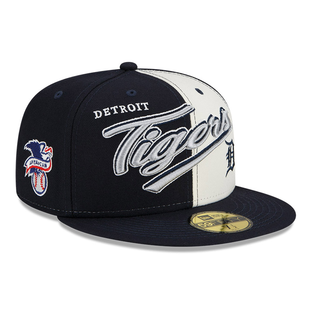 Detroit Tigers MLB Split Front Navy 59FIFTY Fitted Cap
