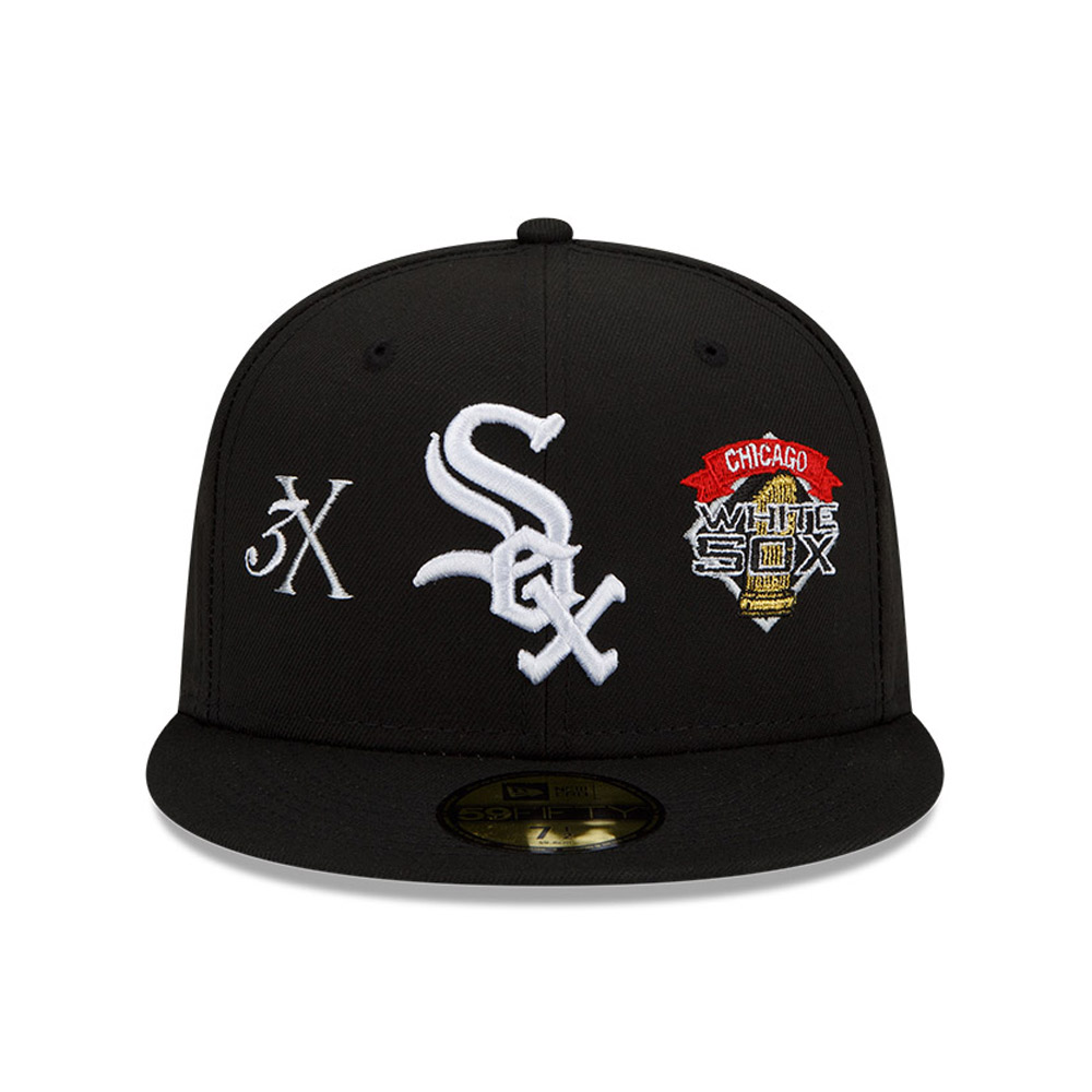 Medias Blancas de Chicago MLB llaman a gorra negra 59FIFTY