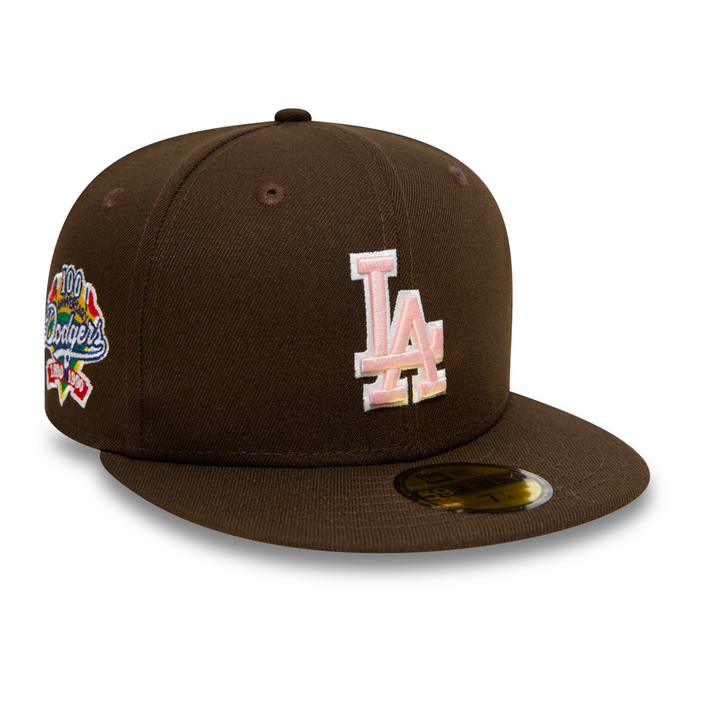 Casquette 59FIFTY Fitted LA Dodgers Walnut and Pink
