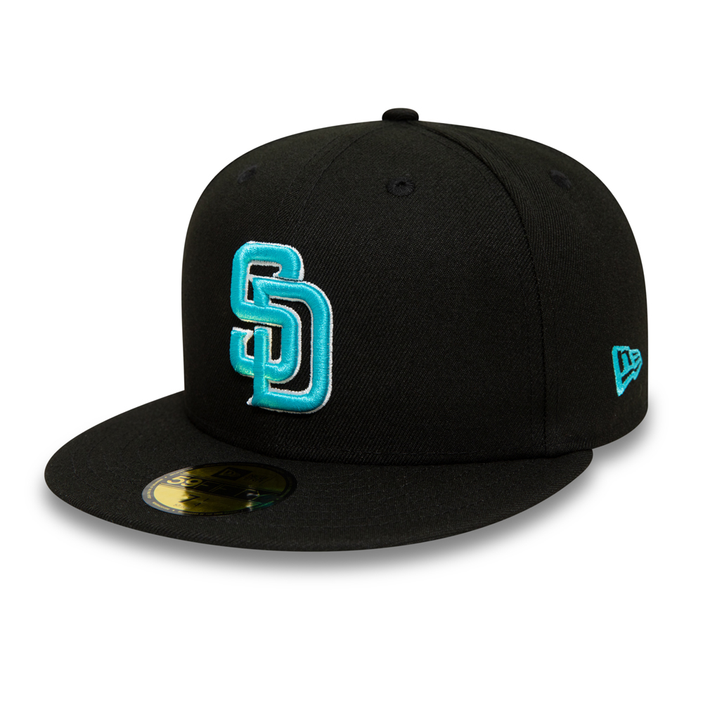 San Diego Padres Blau Logo Schwarz 59FIFTY Cap