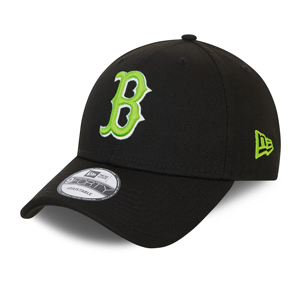9FORTY – Boston Red Sox – Neon Pack – Kappe in Schwarz