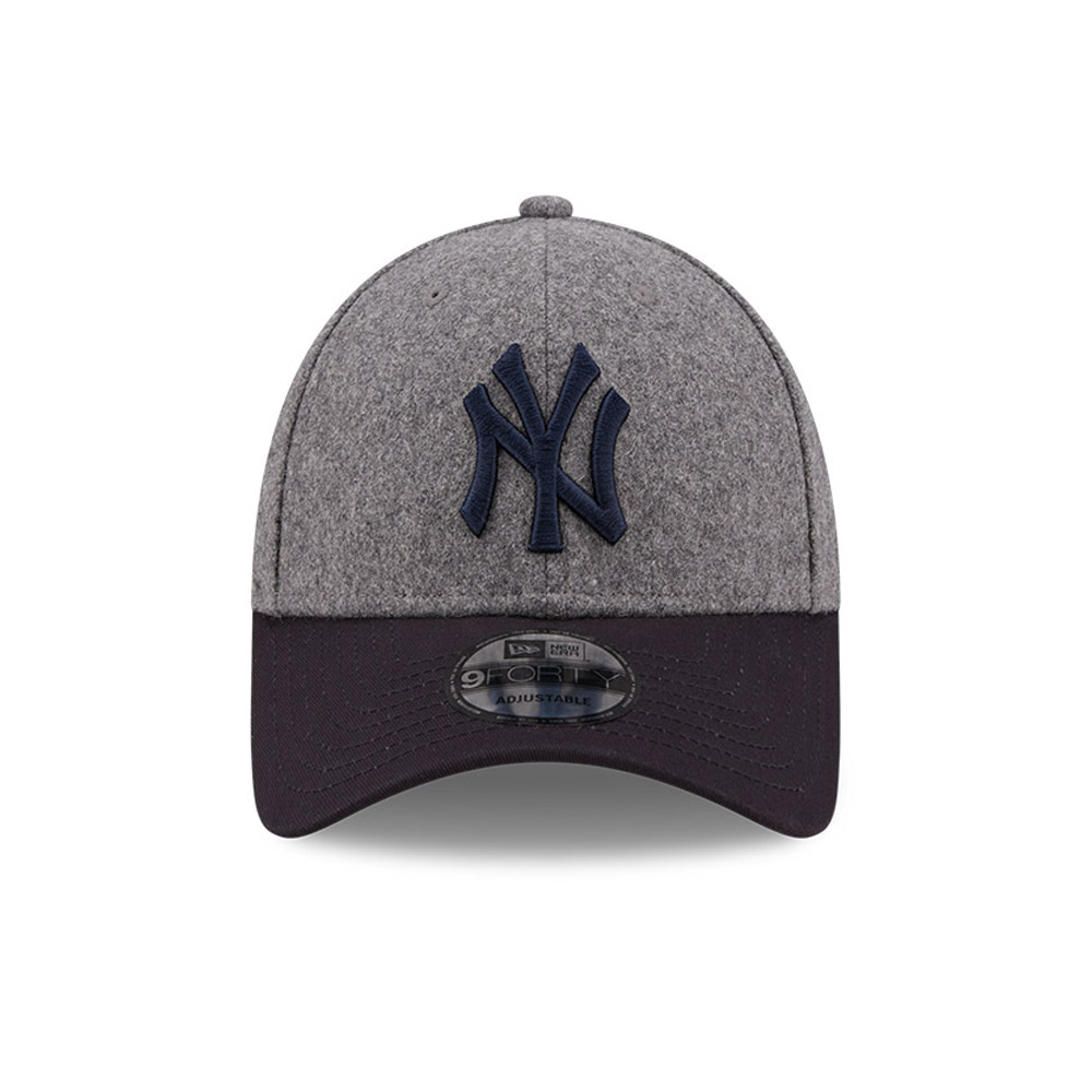 New York Yankees Melton Crown Grau 9FORTY Kappe