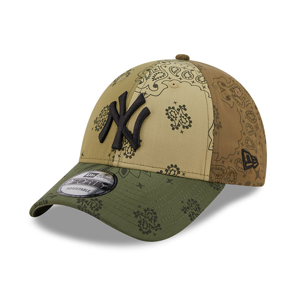 Casquette 9FORTY Olive New York Yankees Paisley