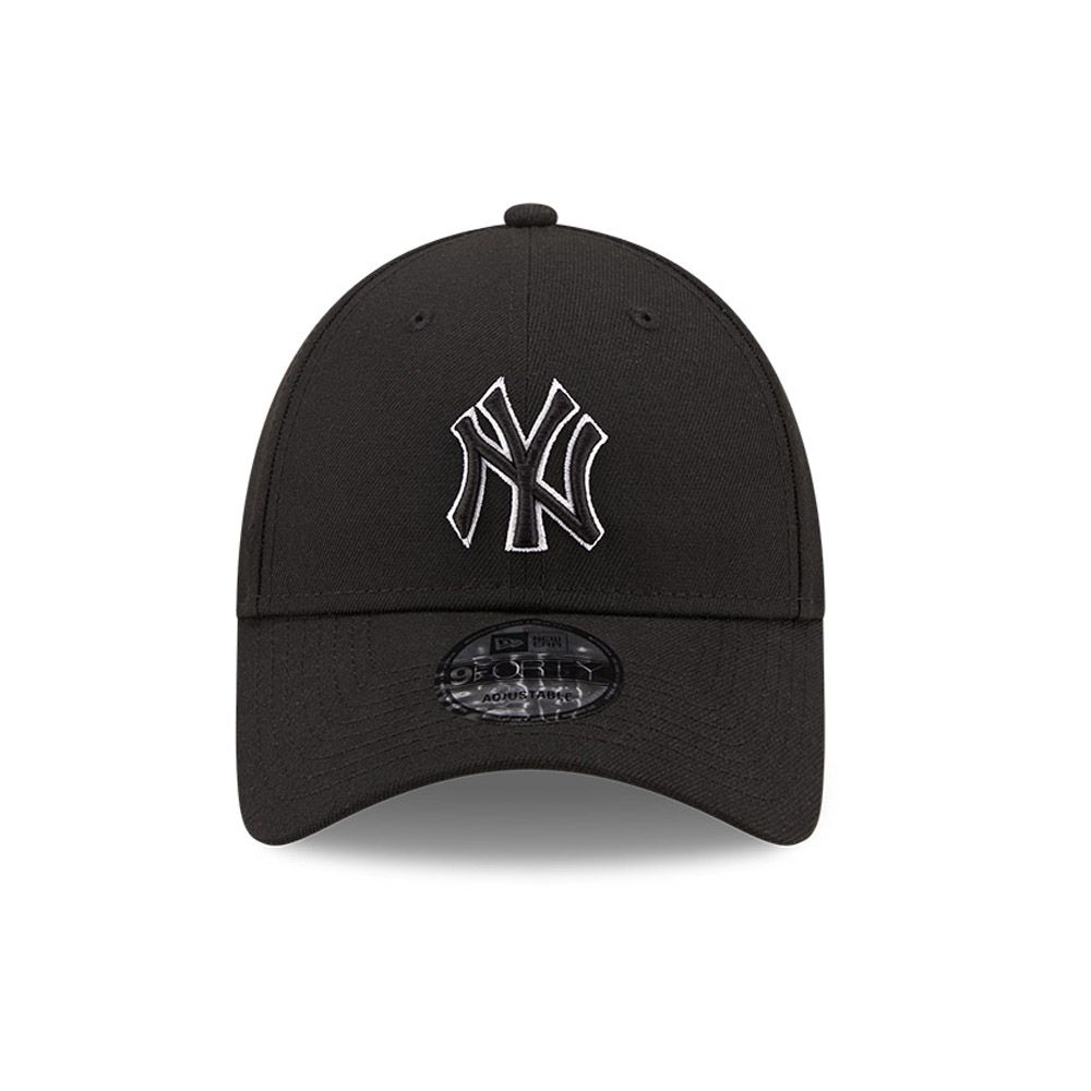 Official New Era New York Yankees MLB Pop Outline Black 9FORTY ...