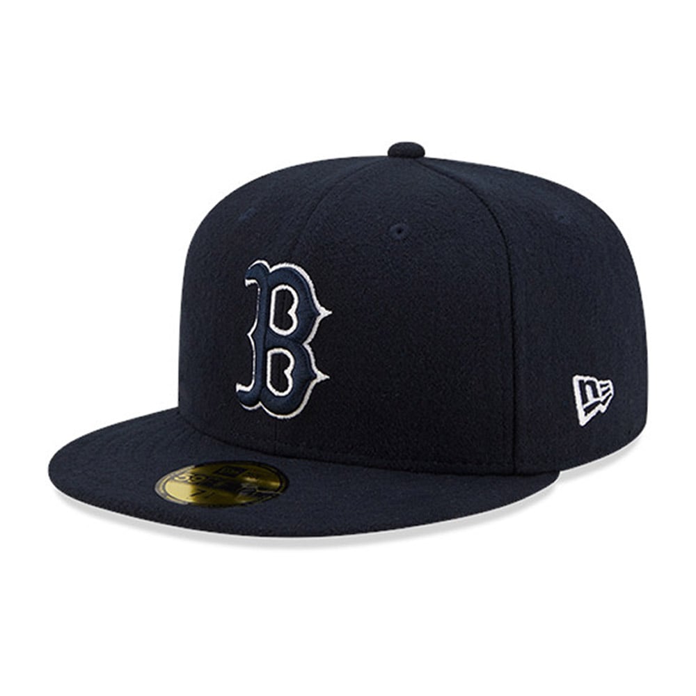 New Era 59Fifty Fitted Cap MELTON Boston Red Sox navy