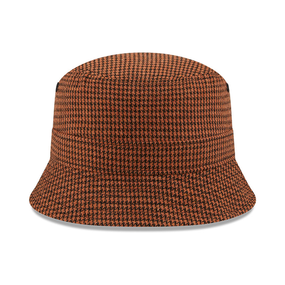 New Era Houndstooth Brown Bucket Hat