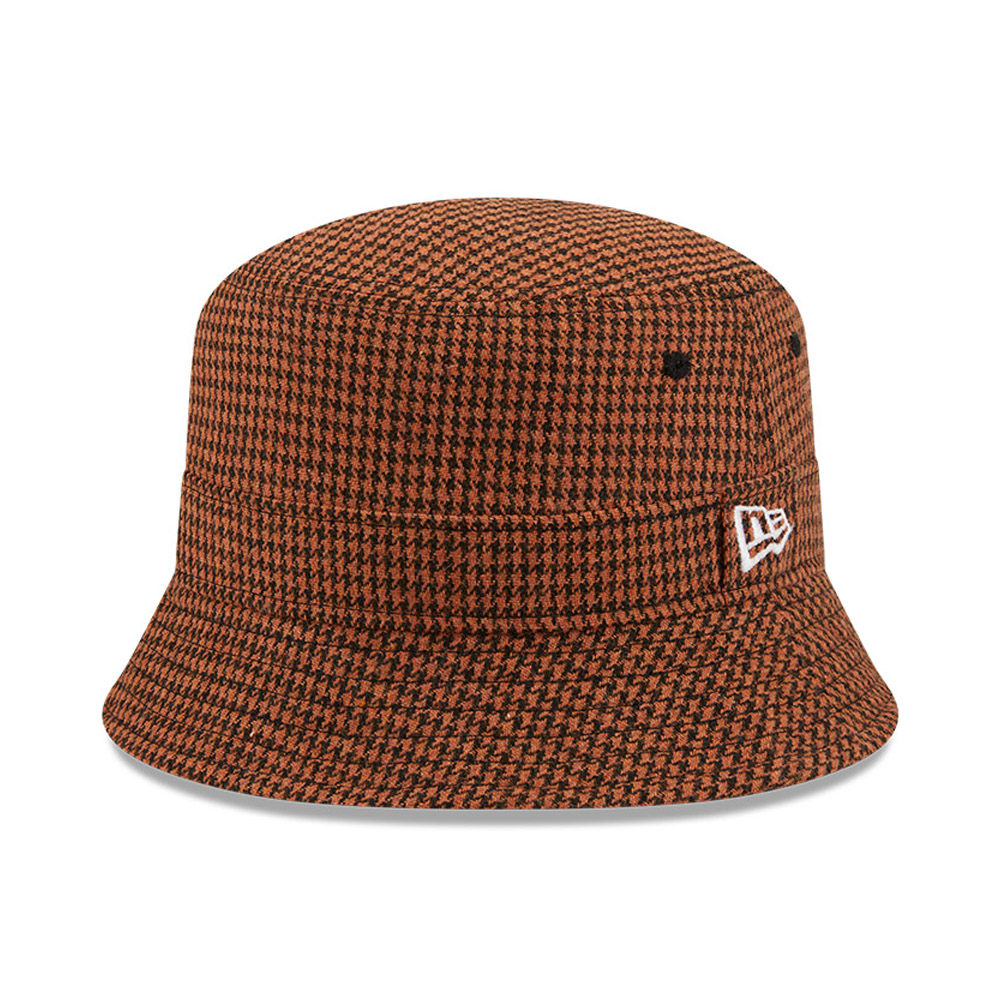 New Era Houndstooth Brown Bucket Hat