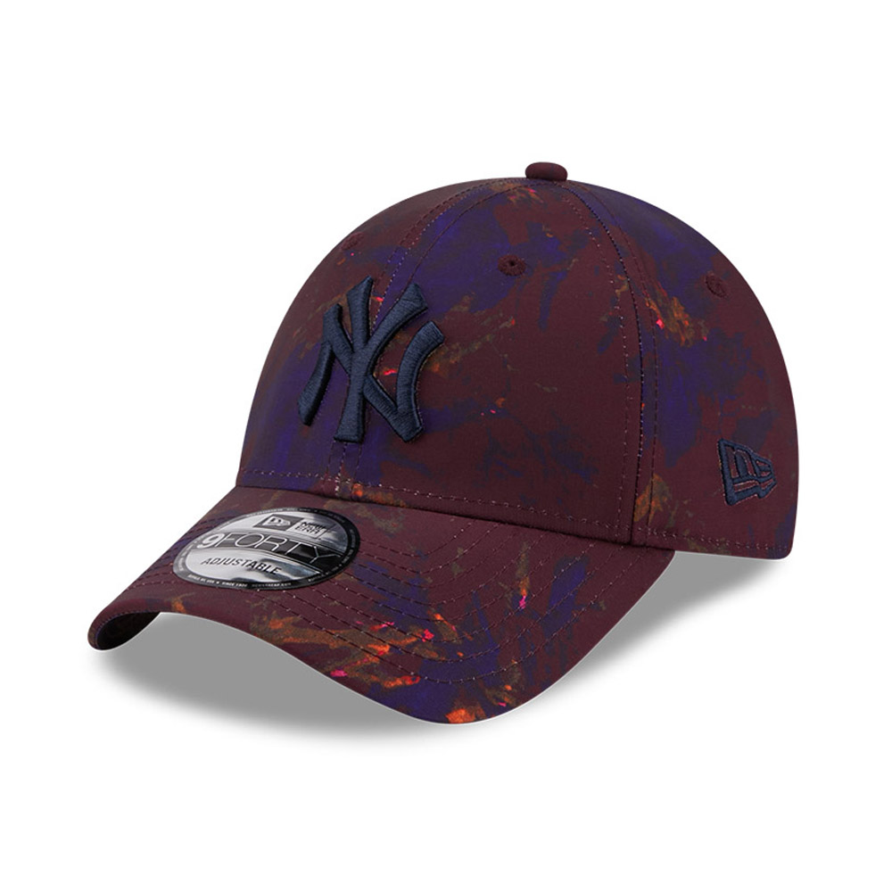 New York Yankees MLB x Ray Scape Dunkelrot 9FORTY Kappe