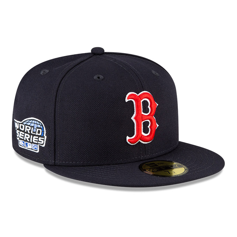 Cappellino 59FIFTY Boston Red Sox World Series Patch blu navy 