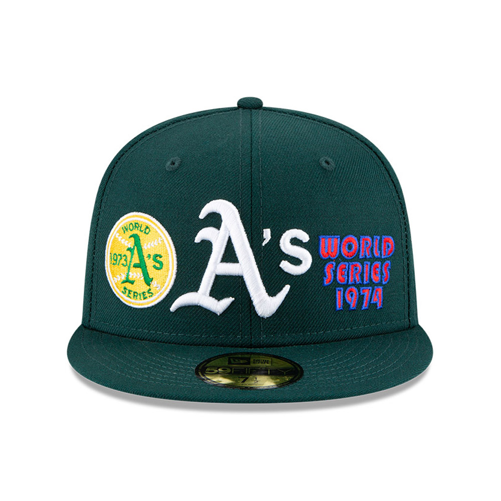Cappellino 59FIFTY Oakland Athletics World Series verde
